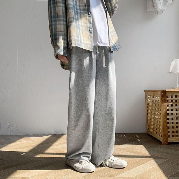 men's pants cotton wide-leg fashion casual men streetwear korean loose hip-hop straight mens joggers sweatpants, Black
men's pants cotton wide-leg fashion casual men streetwear korean loose hip-hop straight mens joggers sweatpants, Black