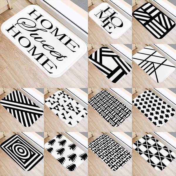 1pcs nordic black geometric kitchen entrance 40*60 door mat coral velvet carpet rubber indoor floor mats non-anti-slip rug 48231 carpets
1pcs nordic black geometric kitchen entrance 40*60 door mat coral velvet carpet rubber indoor floor mats non-anti-slip rug 48231 carpets