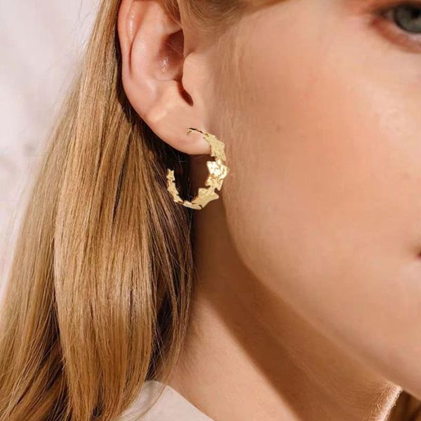 stud fashion simple gold color hypoallergenic star earrings for women elegant wedding trendy jewelry pendientes brincos ear clip, Golden;silver
stud fashion simple gold color hypoallergenic star earrings for women elegant wedding trendy jewelry pendientes brincos ear clip, Golden;silver