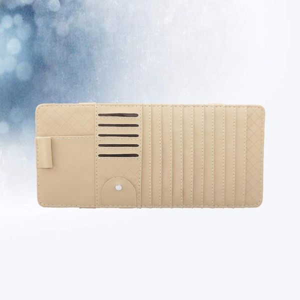 car organizer multi-functional sun visor holder bag slot pen leather for vehicle (beige)
car organizer multi-functional sun visor holder bag slot pen leather for vehicle (beige)