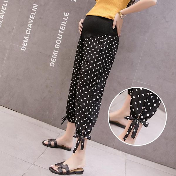 maternity bottoms 154# pants summer dot printing casual loose comfy belly support elastic waist trousers, White
maternity bottoms 154# pants summer dot printing casual loose comfy belly support elastic waist trousers, White