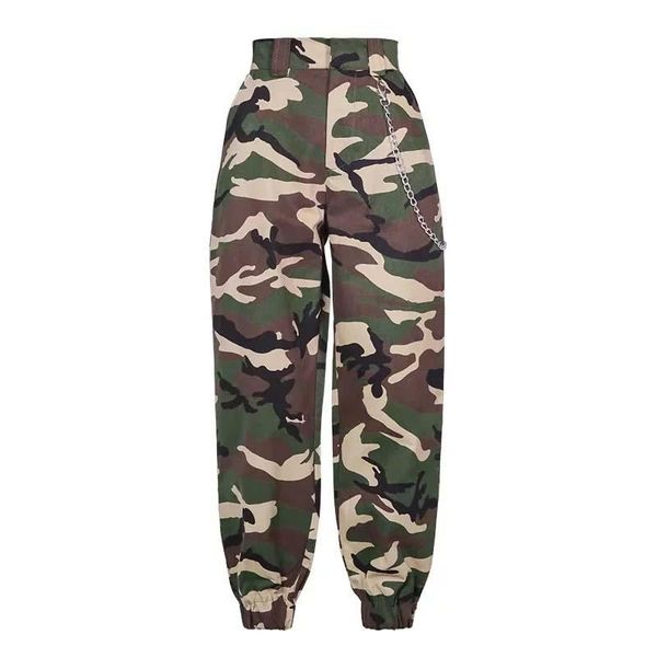 women's pants & capris women high waist fashion chain camouflage cargo pant elegant hip hop ladies femme trousers streetwear 6q2450, Black;white
women's pants & capris women high waist fashion chain camouflage cargo pant elegant hip hop ladies femme trousers streetwear 6q2450, Black;white