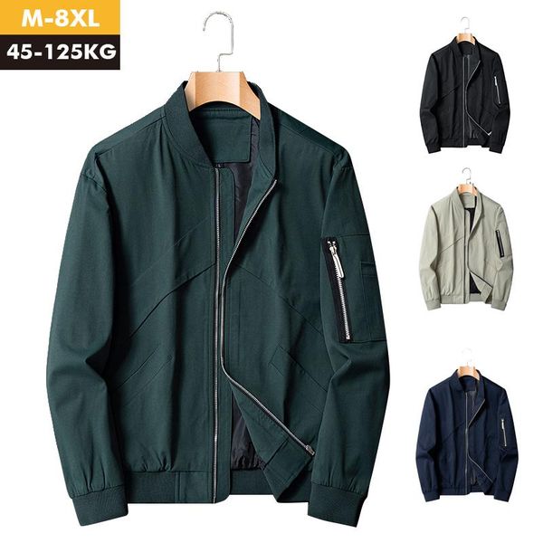 men's jackets spring men 's zipper bomber jacket autumn harajuku streetwear fit pilot coat clothing male hip hop slim plus size 8x, Black;brown
men's jackets spring men 's zipper bomber jacket autumn harajuku streetwear fit pilot coat clothing male hip hop slim plus size 8x, Black;brown