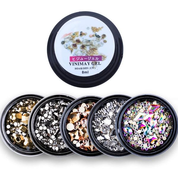 pcs 8g bottle soak rhinestone nail art decoration transparent glue & 1 box mixed decorations crystal jewelry drill accessories
pcs 8g bottle soak rhinestone nail art decoration transparent glue & 1 box mixed decorations crystal jewelry drill accessories