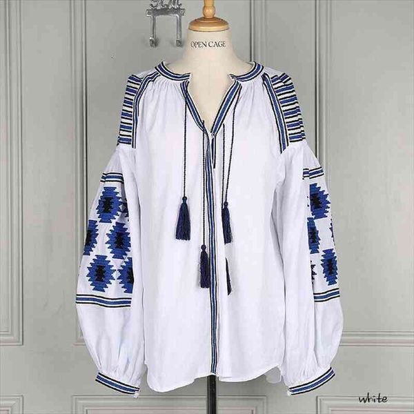 cotton floral embroidered tassel women blouses lantern sleeve loose casual hippie blouse and shirt, White
cotton floral embroidered tassel women blouses lantern sleeve loose casual hippie blouse and shirt, White
