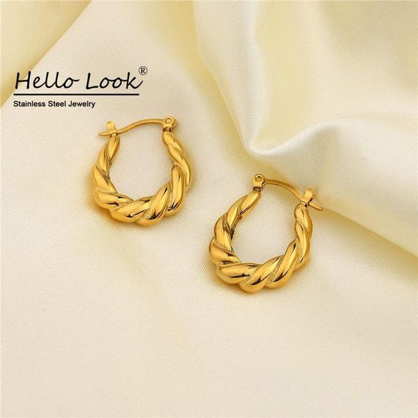 hoop & huggie hellolook charlotte twisted earring for women 18k gold plated stainless steel thick croissant earrings vintage fashion jewelry, Golden;silver
hoop & huggie hellolook charlotte twisted earring for women 18k gold plated stainless steel thick croissant earrings vintage fashion jewelry, Golden;silver