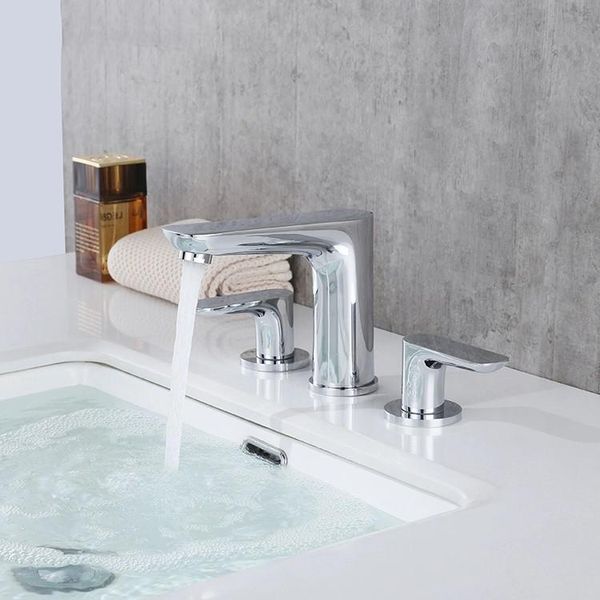 bathroom sink faucets good quality brass chrome deck mounted 3 hole vessel basin
bathroom sink faucets good quality brass chrome deck mounted 3 hole vessel basin