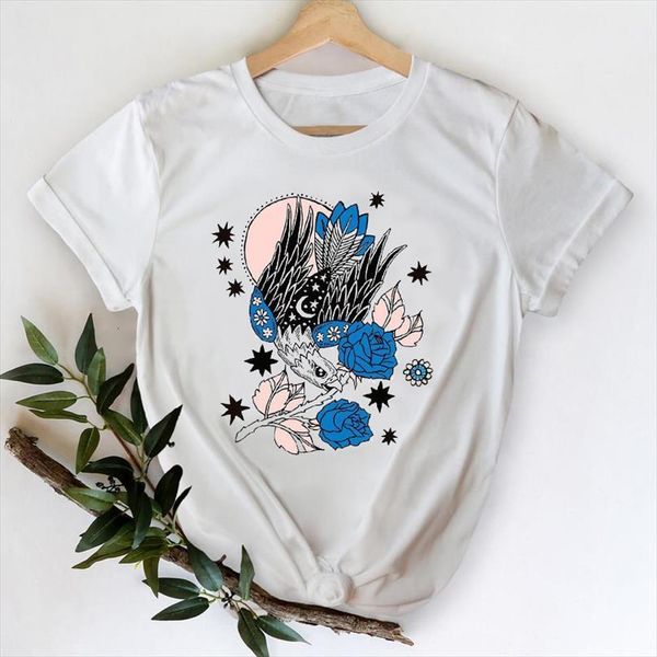 men floral short sleeve t shirt cute 90s fashion clothes printing graphic lady print female tee, White;black
men floral short sleeve t shirt cute 90s fashion clothes printing graphic lady print female tee, White;black