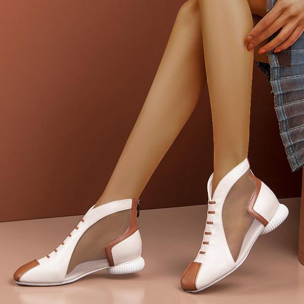 rimocy summer patchwork mesh sandals boots women mix color breathable low heel ankle woman vintage plus size shoes female, Black
rimocy summer patchwork mesh sandals boots women mix color breathable low heel ankle woman vintage plus size shoes female, Black