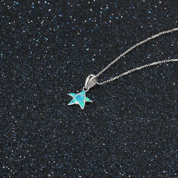 pendant necklaces s925 sterling s-ilver cute blue starfish necklace women's fashion jewelry beach holiday souvenir, Silver
pendant necklaces s925 sterling s-ilver cute blue starfish necklace women's fashion jewelry beach holiday souvenir, Silver