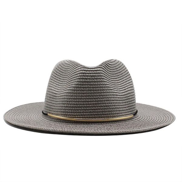 wide brim hats summer hat women panama straw fedora beach vacation visor casual sun for men sombrero 2021, Blue;gray
wide brim hats summer hat women panama straw fedora beach vacation visor casual sun for men sombrero 2021, Blue;gray