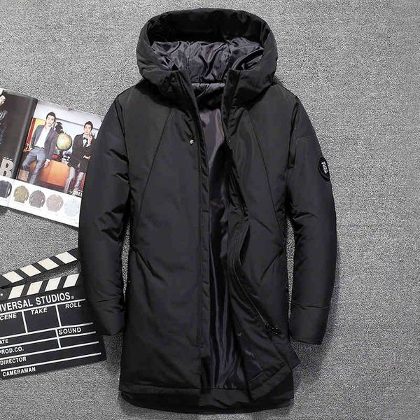 downs winter brand warm down jacket casual business mid-length thick hooded men's solid color fashion parka coat, Black
downs winter brand warm down jacket casual business mid-length thick hooded men's solid color fashion parka coat, Black