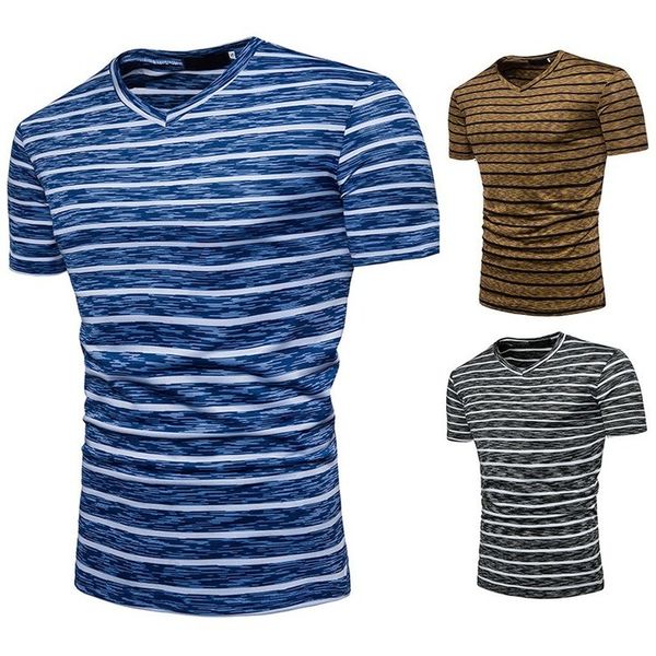 men's t-shirts wholesale summer style foreign trade v-neck short-sleeved t-shirt striped pull frame plus size slim 1101q02 m87d, White;black
men's t-shirts wholesale summer style foreign trade v-neck short-sleeved t-shirt striped pull frame plus size slim 1101q02 m87d, White;black