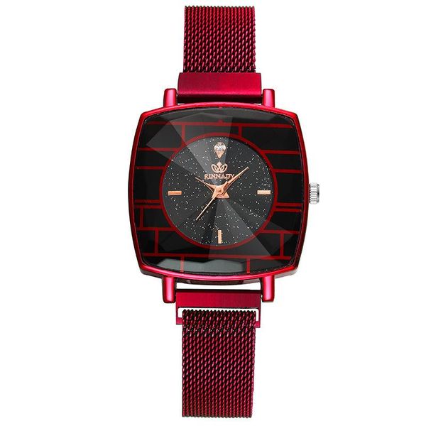 wristwatches fashion women female men magnet milan mesh strap quartz watch waterproof business diamond set square, Slivery;brown
wristwatches fashion women female men magnet milan mesh strap quartz watch waterproof business diamond set square, Slivery;brown