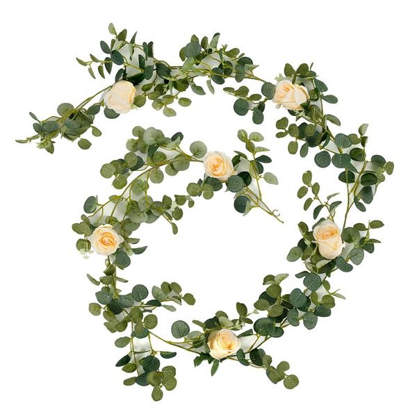 decorative flowers & wreaths 2m artificial eucalyptus with rose garland hanging rattan vertical garden home table party wedding backdrop wal
decorative flowers & wreaths 2m artificial eucalyptus with rose garland hanging rattan vertical garden home table party wedding backdrop wal