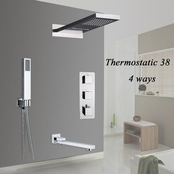 chrome bathroom shower faucets set rainfall waterfall head 4 ways multifuctional mixer tap with handshower sets
chrome bathroom shower faucets set rainfall waterfall head 4 ways multifuctional mixer tap with handshower sets