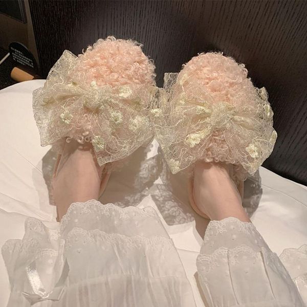 faux wool fur slippers women home shoes woman winter pink fuzzy house for girls cute bow bedroom sleeper size 41, Black
faux wool fur slippers women home shoes woman winter pink fuzzy house for girls cute bow bedroom sleeper size 41, Black