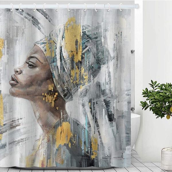 african american afro woman black art painting print beach shower curtain waterproof polyester fabric set curtains
african american afro woman black art painting print beach shower curtain waterproof polyester fabric set curtains