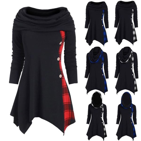casual dresses plus size womens fashion solid ruched long foldover collar tunic blouse winter ladies bib sweater dress, Black;gray
casual dresses plus size womens fashion solid ruched long foldover collar tunic blouse winter ladies bib sweater dress, Black;gray