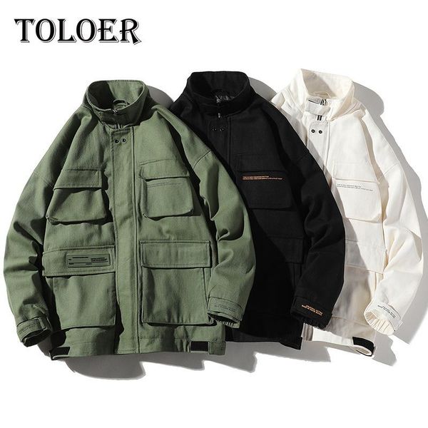 men's jackets 2021 autumn cargo men streetwear solid color jacket hip hop long sleeve coat pocket windbreaker male bomber, Black;brown
men's jackets 2021 autumn cargo men streetwear solid color jacket hip hop long sleeve coat pocket windbreaker male bomber, Black;brown