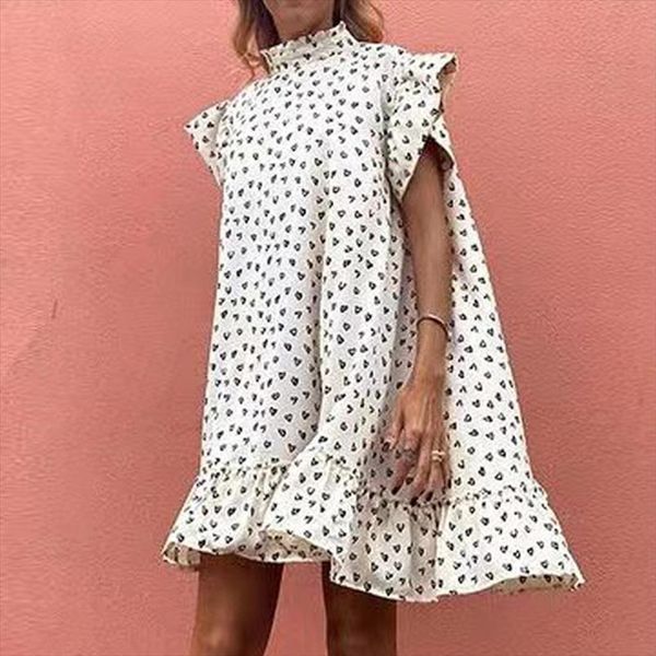 turtleneck mini fashion womens dresses elegant short sleeve beach party casual spring summer lady ruffle loose, Black;gray
turtleneck mini fashion womens dresses elegant short sleeve beach party casual spring summer lady ruffle loose, Black;gray