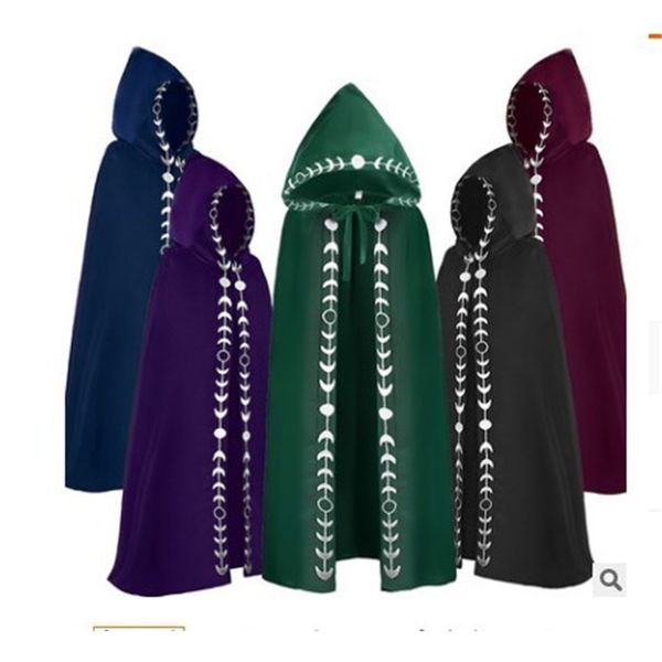 death hooded medieval renaissance 5-color cloak halloween cosplay film and television costume, Black;red
death hooded medieval renaissance 5-color cloak halloween cosplay film and television costume, Black;red