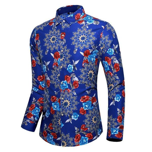 men's casual shirts long sleeve flower shirt for men social floral hawaiian style blouse male black blue, White;black
men's casual shirts long sleeve flower shirt for men social floral hawaiian style blouse male black blue, White;black