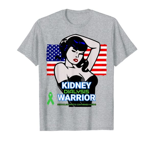 kidney dialysis warrior t shirt spare parts tee, White;black 
kidney dialysis warrior t shirt spare parts tee, White;black