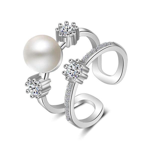 cluster rings 925 sterling silver dazzling micro zircon pearl wedding double layer ring jewelry for women s-r338, Golden;silver
cluster rings 925 sterling silver dazzling micro zircon pearl wedding double layer ring jewelry for women s-r338, Golden;silver