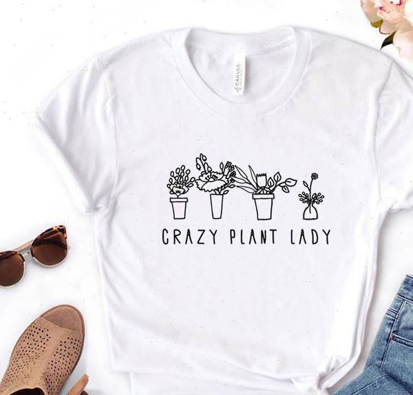 women t shirts crazy plant lady print tshirt cotton casual funny shirt gift for yong girl tee pm 69, White
women t shirts crazy plant lady print tshirt cotton casual funny shirt gift for yong girl tee pm 69, White