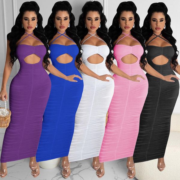 casual dresses women bodycon hollow spaghetti strap halterneck pleated long slim club, Black;gray
casual dresses women bodycon hollow spaghetti strap halterneck pleated long slim club, Black;gray