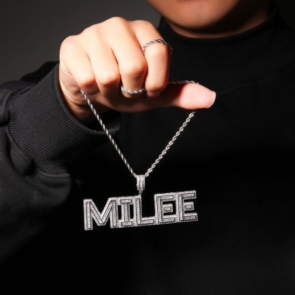 bangle hip hop necklace full diamond ladder square mosaic letter pendant personal custom jewelry, Black
bangle hip hop necklace full diamond ladder square mosaic letter pendant personal custom jewelry, Black