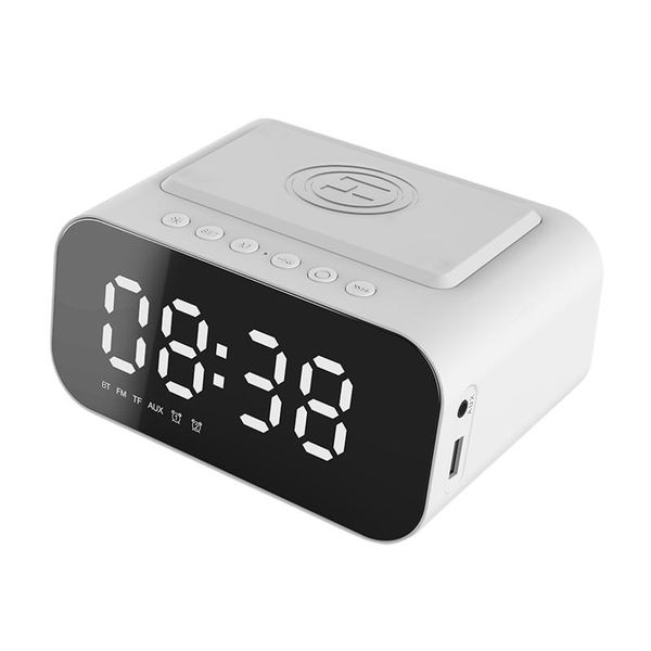 portable speakers led electric alarm clock wireless charging bluetooth speaker time temperature display with usb charger / function
portable speakers led electric alarm clock wireless charging bluetooth speaker time temperature display with usb charger / function
