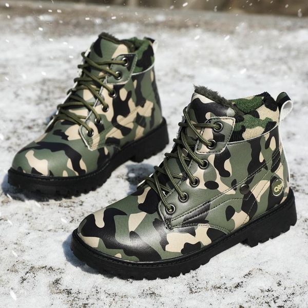 boots women ankle fashion camouflage warm plush winter shoes waterproof non-slip lace-up snow botas de mujer, Black
boots women ankle fashion camouflage warm plush winter shoes waterproof non-slip lace-up snow botas de mujer, Black