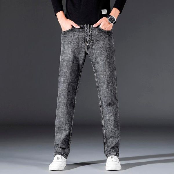 men's jeans 2021 sulee brand blue business casual fashion elastic straight denim pants male trousers grey colors
men's jeans 2021 sulee brand blue business casual fashion elastic straight denim pants male trousers grey colors