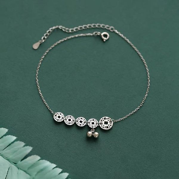 anklets sterling silver copper coin anklet korean minority design simple and versatile foot decoration female bell girlfriends ankle chain, Red;blue
anklets sterling silver copper coin anklet korean minority design simple and versatile foot decoration female bell girlfriends ankle chain, Red;blue