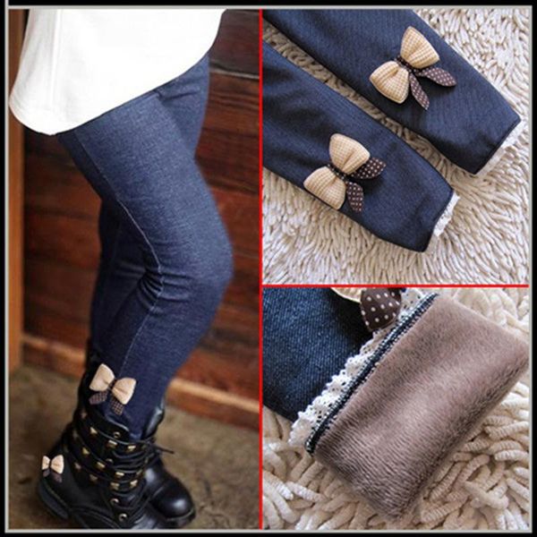 thick warm winter spring jean pants bow girls leggings kids trousers children icing, Blue
thick warm winter spring jean pants bow girls leggings kids trousers children icing, Blue