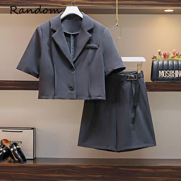women's tracksuits plus size women blazer work suit jacket coat crop and short pant two piece office lady matching set 2021 ol summer c, Gray
women's tracksuits plus size women blazer work suit jacket coat crop and short pant two piece office lady matching set 2021 ol summer c, Gray