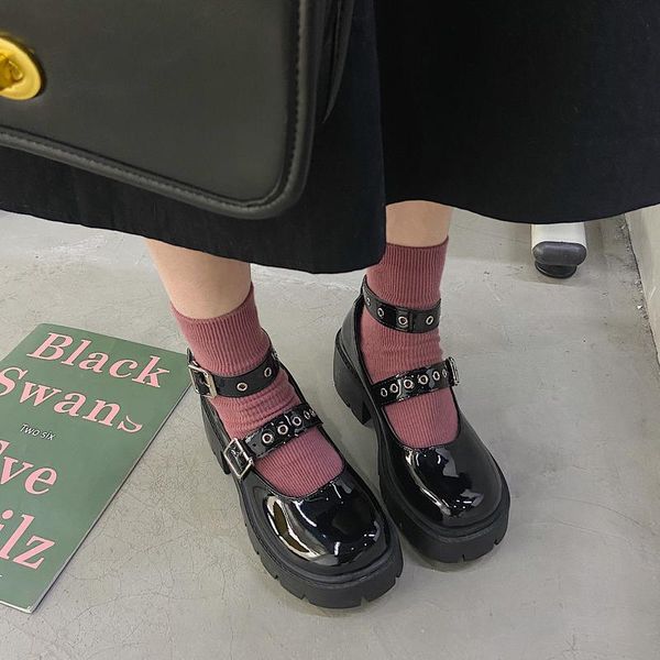 dress shoes small leather student college girl lolita jk uniform mary jane shoe strap low heels retro platform, Black
dress shoes small leather student college girl lolita jk uniform mary jane shoe strap low heels retro platform, Black
