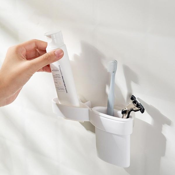 hooks & rails wall-mounted toothpaste rack squeeze artifact punching facial cleanser storage clip home
hooks & rails wall-mounted toothpaste rack squeeze artifact punching facial cleanser storage clip home