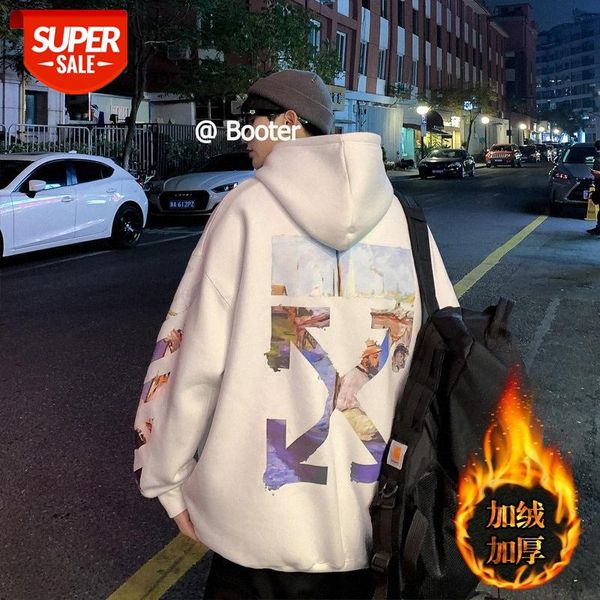 plush thickened hooded sweater men's trendy loose korean version of the trend large size back arrow japanese jacket #nn9o, Black
plush thickened hooded sweater men's trendy loose korean version of the trend large size back arrow japanese jacket #nn9o, Black