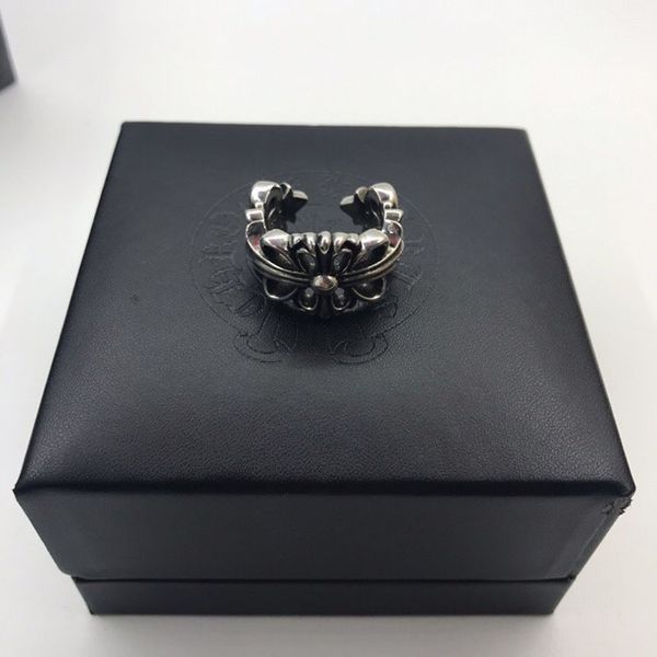 heart/schrome croquet ring men's and women's fashion opening crusader hip hop personality simple cross ring