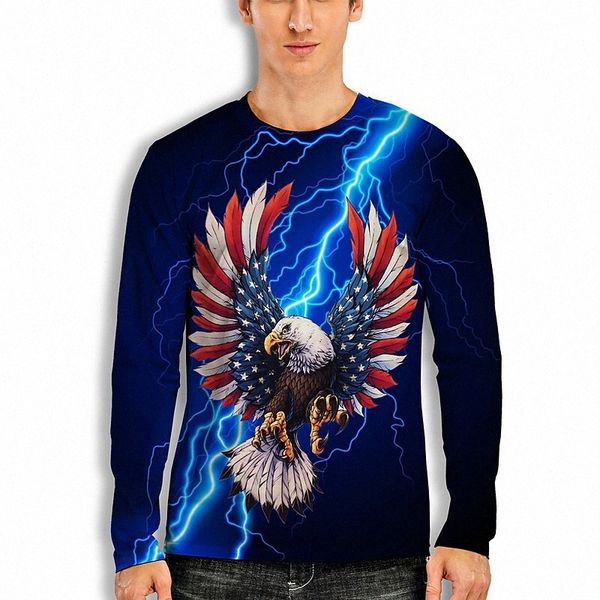 men's tee t shirt shirt 3d print graphic lightning eagle round neck daily holiday print long sleeve basic casual blue / animal r5lm#, White;black
men's tee t shirt shirt 3d print graphic lightning eagle round neck daily holiday print long sleeve basic casual blue / animal r5lm#, White;black