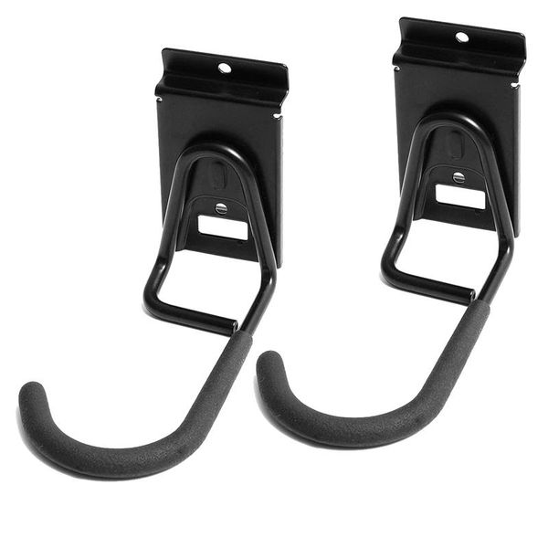 hangers & racks 2 pack slatwall hooks hanger, wall mounted vertical bicycle holder hanging storage tool rack garden garage organization
hangers & racks 2 pack slatwall hooks hanger, wall mounted vertical bicycle holder hanging storage tool rack garden garage organization