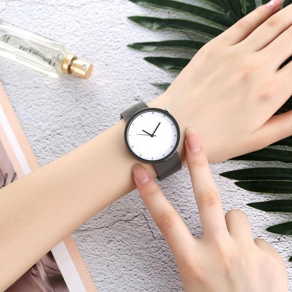 wristwatches black mesh stainless steel watches women casual clock ladies wrist watch relogio feminino gift, Slivery;brown
wristwatches black mesh stainless steel watches women casual clock ladies wrist watch relogio feminino gift, Slivery;brown