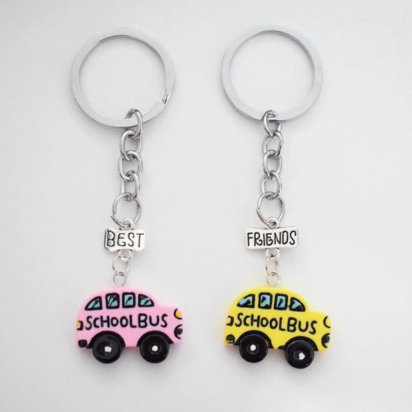 keychains resin cute school bus pendant friends key chains kids couple ring adorable friendship gifts for girls,boys 2pcs/lot, Silver
keychains resin cute school bus pendant friends key chains kids couple ring adorable friendship gifts for girls,boys 2pcs/lot, Silver