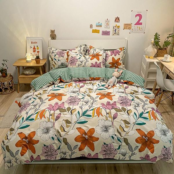 bedding sets flowers full 1.5 1.8 2m bed cotton set duvet cover pillowcase flat sheet bedspreads home el bedclothes bedroom
bedding sets flowers full 1.5 1.8 2m bed cotton set duvet cover pillowcase flat sheet bedspreads home el bedclothes bedroom