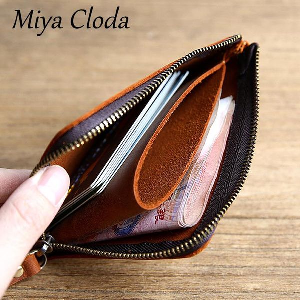 wallets men's wallet handmade leather short retro crazy horse zipper money clip head layer, Red;black
wallets men's wallet handmade leather short retro crazy horse zipper money clip head layer, Red;black