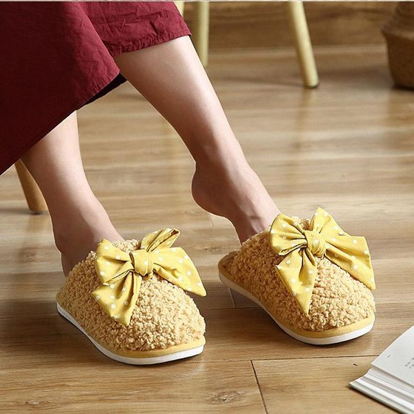 winter couple slippers women butterfly knot solid lamb wool slipper ladies candy color cute indoor casual soft comfortable shoes, Black
winter couple slippers women butterfly knot solid lamb wool slipper ladies candy color cute indoor casual soft comfortable shoes, Black