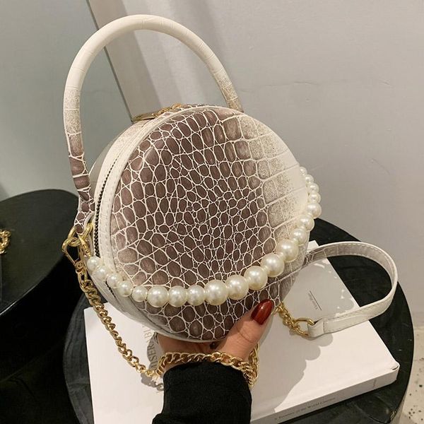 evening bags stone pattern round shape mini pu leather crossbody for women 2021 ladies pearl chain shoulder handbags female travel totes
evening bags stone pattern round shape mini pu leather crossbody for women 2021 ladies pearl chain shoulder handbags female travel totes